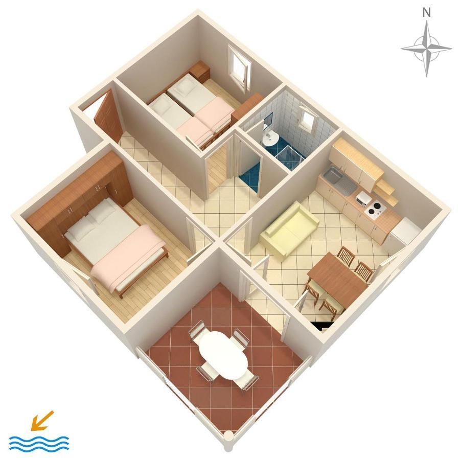 Apartments By The Sea Vrsi - Mulo, Zadar - 5951 外观 照片