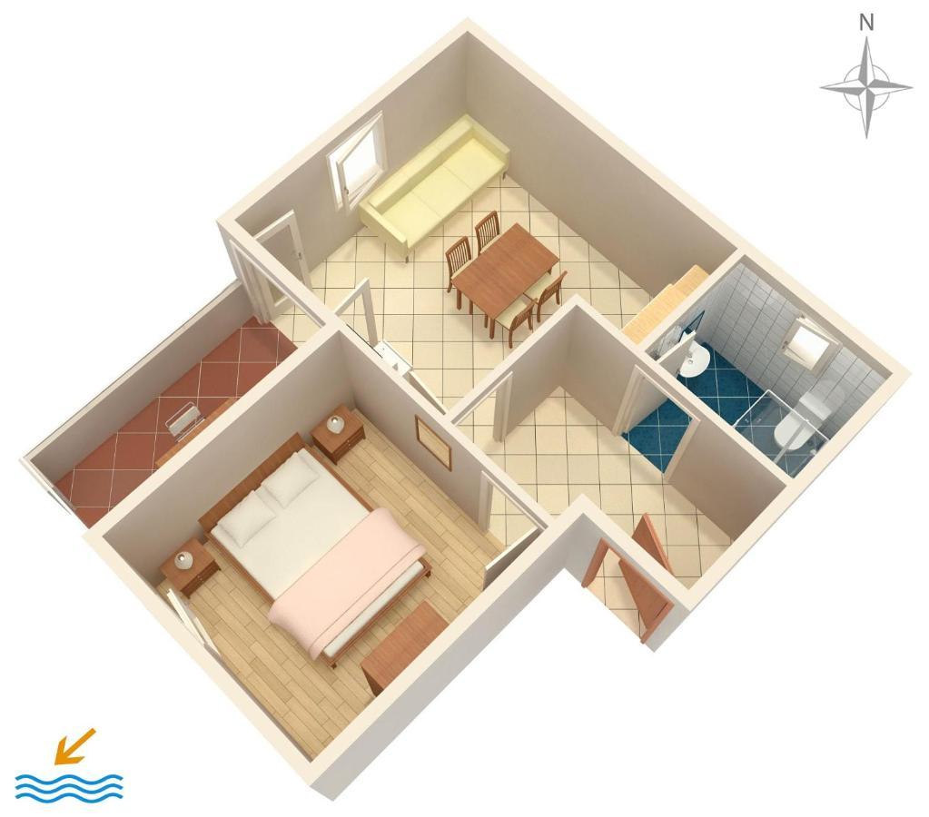 Apartments By The Sea Vrsi - Mulo, Zadar - 5951 外观 照片